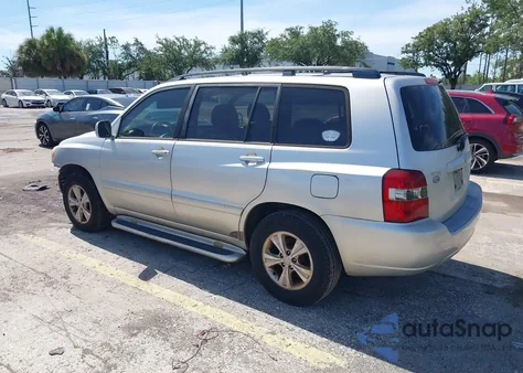 2006 Toyota Highlander from USA, damaged, VIN JTEDD21A860138513